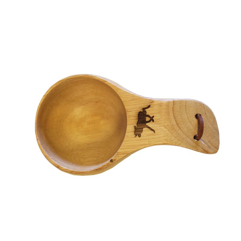 Trekopp med elgmotiv turkopp i tre